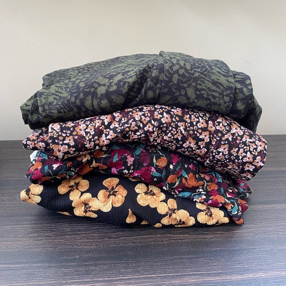 Ava & Viv Tops - BUNDLE OF FOUR Ava & Viv Long Sleeve Blouses size X & 1X